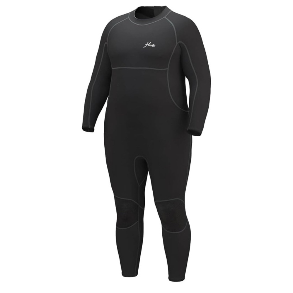 Hevto Plus Size Wetsuit Men Women 3/2mm 5/4mm Neoprene Full Shorty Wet Suit.